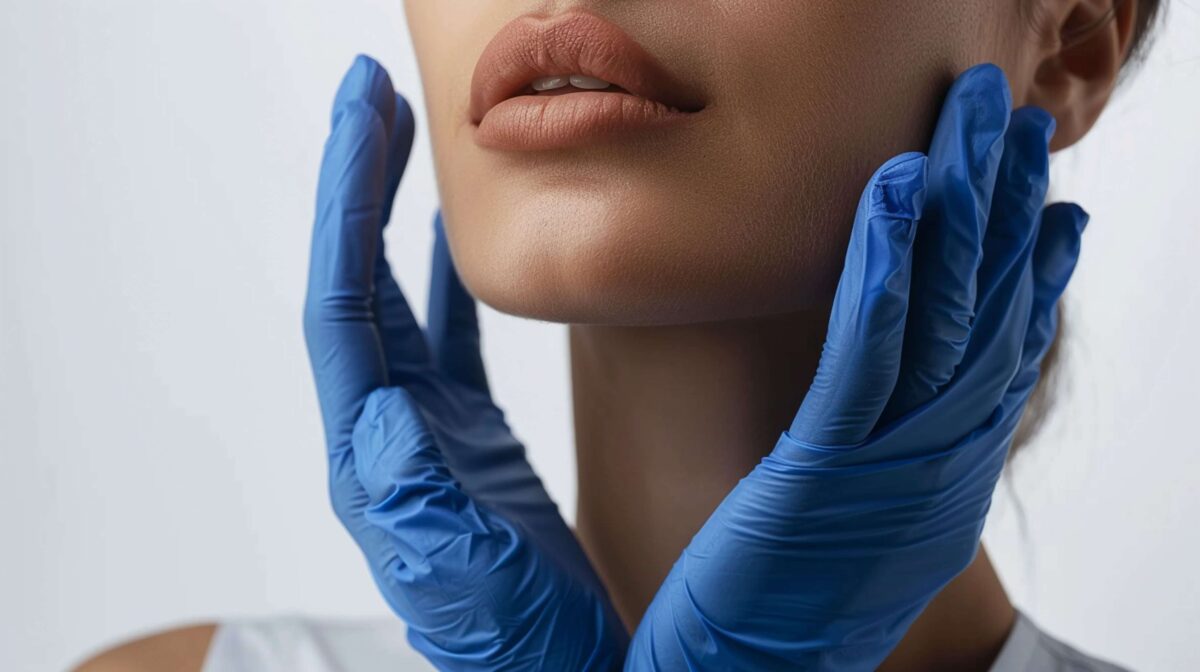 aumento de labios. final